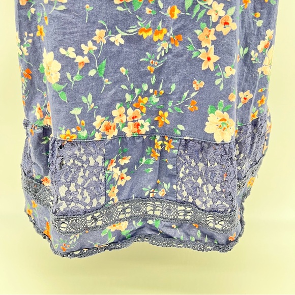 Hollister Floral Lace Tank Top - Purple - Picture 3 of 10